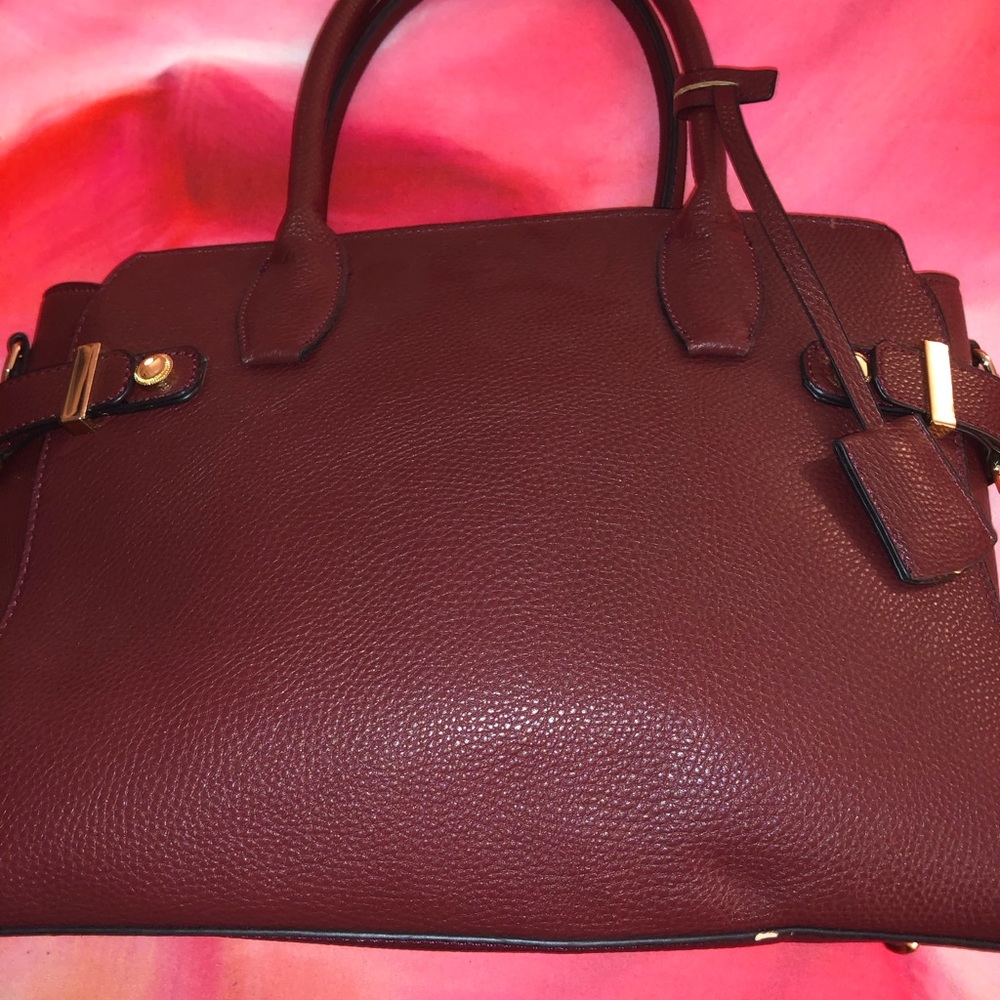 Burgundy Satchel